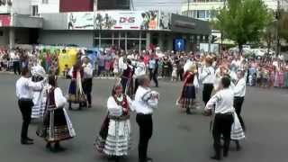 Transylvanian Saxons Folkloristic Dance Group at the Folkloric Festival in Bistritz Romania [upl. by Aciria]