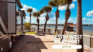 Destin West RV Resort campsite 39 [upl. by Nirda]