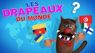 Apprendre aux enfants les Drapeaux du monde Learn world flags for kids Serie 01 4k [upl. by Anival]