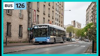 La ligne de bus RATP 126  Porte dOrléans  Parc de Saint Cloud [upl. by Oht]