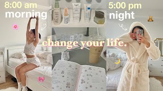 why u need to stay consistent ⭐️ 8am morning routine to 5pm night routine aesthetic productive vlog [upl. by Atinrehs]