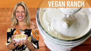 The Best Vegan Ranch Dressing  Kathys Vegan Kitchen [upl. by Marra]