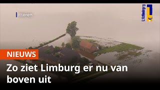 Hoogwater in Limburg vanuit de lucht [upl. by Ffirahs60]