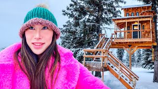 Surviving 24 Hours in a Frozen Treehouse [upl. by Fairbanks]