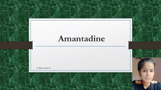 Amantadine  Indications Contraindications Caution And Side Effects  Physiotherapy India [upl. by Germin]