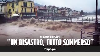 Alluvione in Piemonte viaggio tra le aree distrutte quotUn disastro lacqua ha sommerso case e azien [upl. by Tychonn]