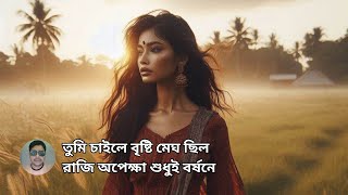 তুমি চাইলে বৃষ্টি মেঘ ছিল রাজি অপেক্ষা শুধুই বর্ষনে ।। [upl. by Genni]