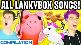 ALL LANKYBOX SONGS COMPILATION Piggy Song Roblox Adopt Me Song Chicken Nugget Song amp MORE [upl. by Analaj]