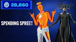 SPENDING 28000 VBUCKS IN FORTNITE Spending Spree 9 [upl. by Estel]