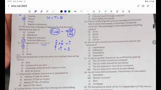 KMU CAT TEST 2023 PHYSICS PORTION EXPLAINED [upl. by Enialedam]