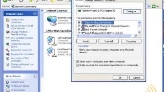 Wireless Networking  Manually Connect Windows XP  Part 2 [upl. by Finlay]