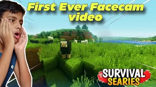 First Ever Facecam Video With Mobile 🥰 Minecraft Survival 5  minecraft youtubevideo viral [upl. by Anytsirk]