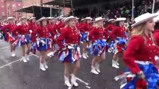 Rangerettes in St Patricks Day Parade  Dublin Ireland  31715 [upl. by Datha]