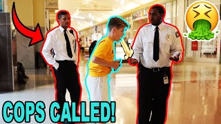 VOMITING ON PEOPLE PRANK COPS CALLED [upl. by Eetse80]