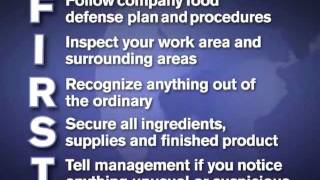 Employees are the FIRST Line of Food Defense English [upl. by Avla]