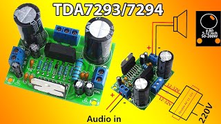 Amplificador de 100W con TDA7294  Parte 1  Diagrama [upl. by Kinelski]