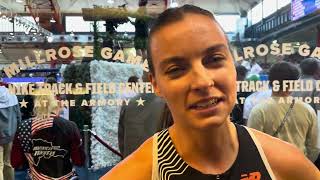 Dani Jones After Running 42368 For 5th In Millrose Games Wanamaker Mile [upl. by Noble]