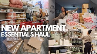 FIRST APARTMENT ESSENTIALS amp MUST HAVES HAUL [upl. by Kostman]