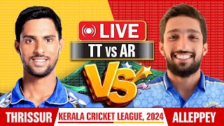 🔴 Live  Thrissur Titans vs Alleppey Ripples  KCL T20 Live  TT vs AR  Sagar Sinha [upl. by Anwahsak998]