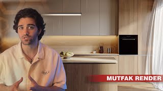 3DS Max Mutfak Modelleme ve Render [upl. by Scutt]