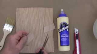 Gluing Wood Veneers With Carpenters Glue At VeneerFactoryOutletcom [upl. by Jaquenette]