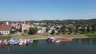 Marietta Sternwheelers Drone Video [upl. by Ahsienad]