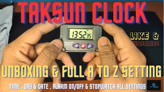 Taksun TS613A2 Digital Table Clock Unboxing amp Full setting  Digital watch for UPSC Students [upl. by Yvonne]