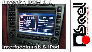 Porsche Carrera 997 PCM 21 interfaccia ipod e usb [upl. by Durrell]