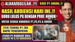 🔴FIX 100 P1 AMAN KABAR GEMBIRA HASIL AUDIENSI DENGAN PROF NUNUK P1 WAJIB DIANGKAT TAHUN INI [upl. by Aihsitan]