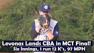 CBA 3 Middletown South 1  MCT Semifinal  Chris Levonas 6 IP 1 ER 12 Ks [upl. by Ternan]