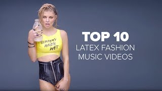 Top 10 Latex Fashion in Music Videos [upl. by Idnor]