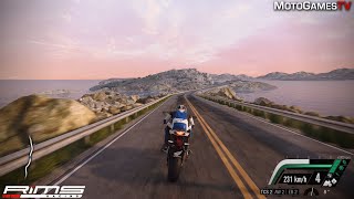 RiMS Racing Xbox One X  Honda CBR1000RR ABS 2019 Gameplay  The Atlantic Road [upl. by Gnot]