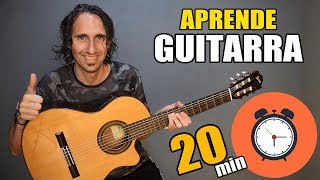 ¡Aprende como tocar guitarra en solo 20 minutos El mejor tutorial para principiantes [upl. by Nogas793]