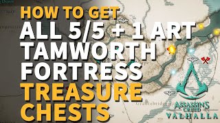 All Tamworth Fortress Wealth Treasure Chests Assassins Creed Valhalla [upl. by Cynth]