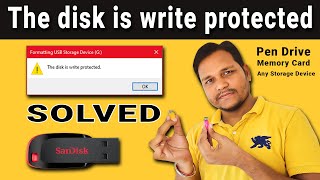 💥The Disk is Write Protected FIX IN UNDER 2 MINUTES  Remove Write Protection Kingston USB [upl. by Arabella949]