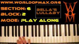 How to Play quotBellas Lullabyquot on Piano Part 2 Right hand [upl. by Dinan]