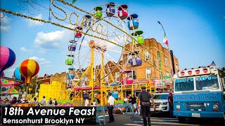 18th Avenue FEAST in BENSONHURST  Walking in Brooklyn NYC  Commentary amp City Ambience 4K [upl. by Eilyah]