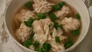 Chinese Wonton Soup Fast And Easy Recipe [upl. by Eserehc]