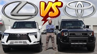 2024 Lexus GX550 vs 2024 Toyota Land Cruiser Which Toyota Is Best [upl. by Lynette]