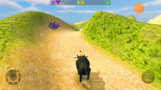 El Pollito pìo 3d  Los Pollitos pìo pìo toro y vaca El Dinosaurio y Tractor  3d Gameplayb106 [upl. by Allcot]