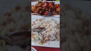 Anna mange chinois au Val dEurope food repas restaurant poulet nems bonappetit [upl. by Sinnelg]