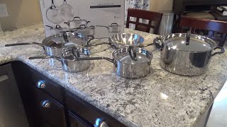 KITCHENAID 5 PLY CLAD STAINLESS STEEL COOKWARE POTS AND PANS SET 10 PIECE CUSTOMER REVIEW REVIEWS [upl. by Aduh]