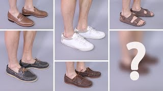 7 Types of Shoes to Wear With Shorts  Best Summer Shoes for Men [upl. by Anigar450]