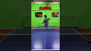 Legal  illegal table tennis services 🏓 tabletennis pingpong masatenisi [upl. by Ilram]