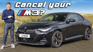 BMW M240i review with 060mph 14 mile drift and brake test [upl. by Adlih]