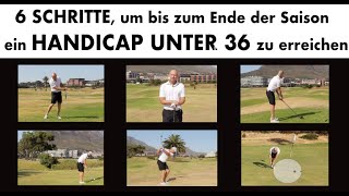 Golf für Anfänger  6 SCHRITTE zum HANDICAP 36 [upl. by Ahsemo731]