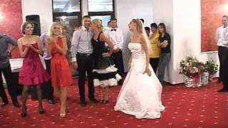 Best funny surprise bride dance  French CanCan [upl. by Ahoufe]