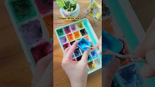 Himi gouache cleaning 💙 viralshorts satisfying shorts [upl. by Nial]