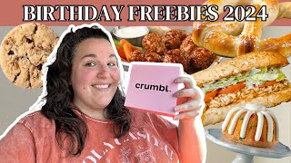 MY FIRST TIME GETTING BIRTHDAY FREEBIES  Birthday Freebies 2024 [upl. by Shererd]