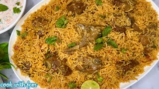 Famous TAHARI Of Hyderabad  MUTTON MASALA TAHARI with CREAMY RAITA  A Must Try Recipe Of RAMZAN [upl. by Bittencourt504]